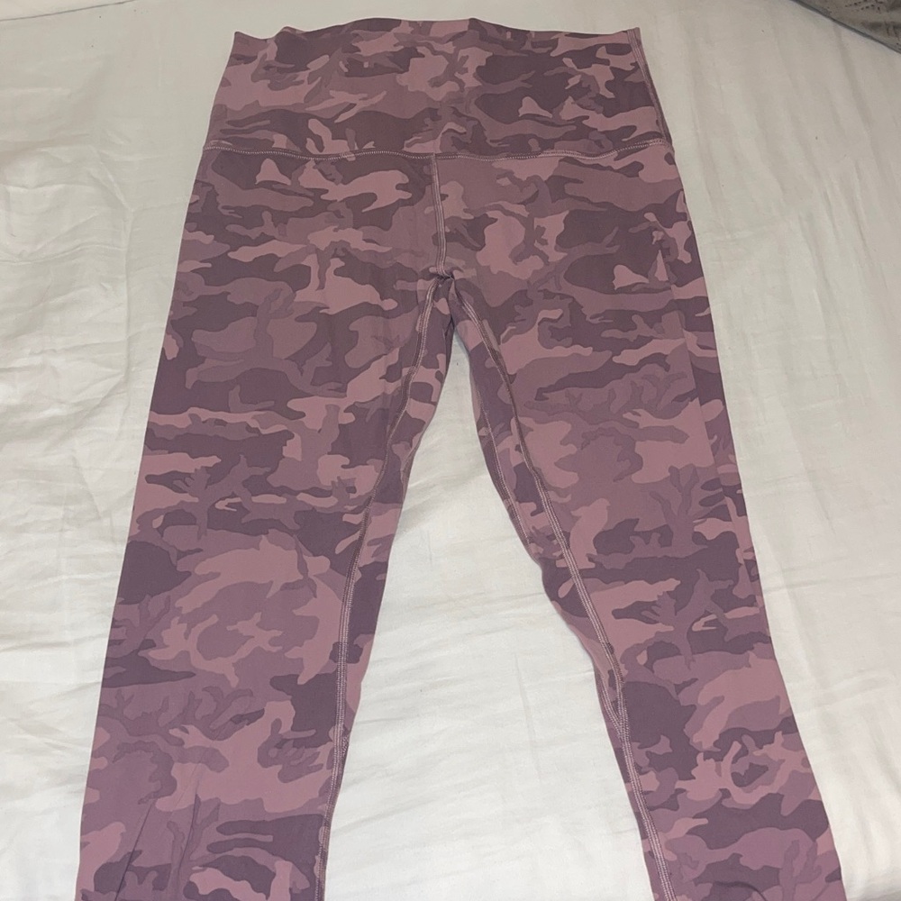 lululemon athletica Purple Camo Leggings